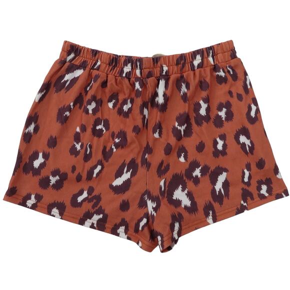 Y2K Womens High Rise Lounge Shorts, Comfy Animal Print Shorts Pockets M NWOT - Picture 2 of 7